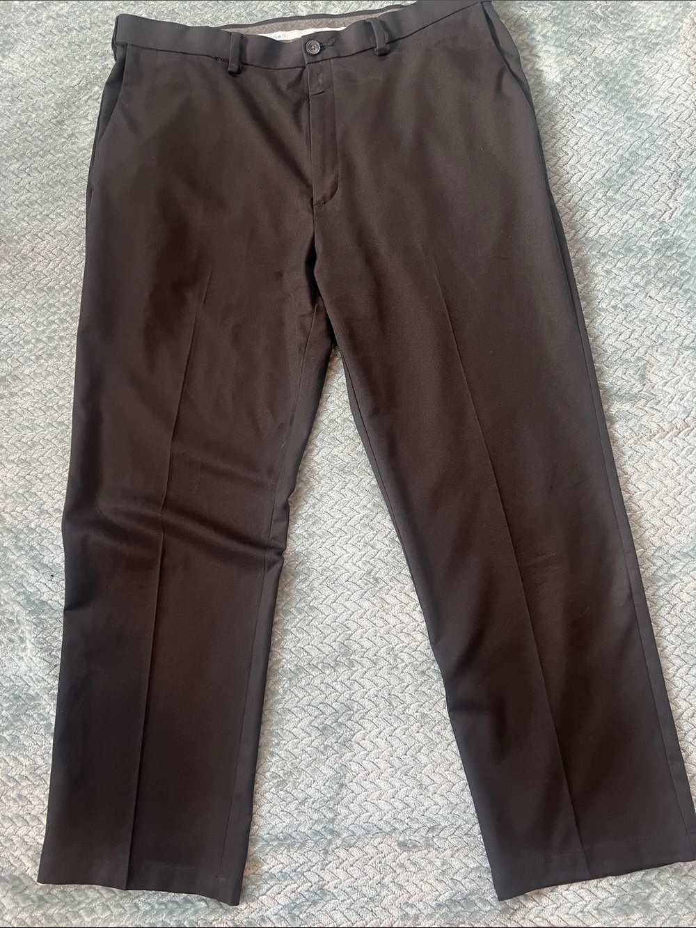 Haggar Men's Black Dress Pants – Straight Leg